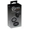 Rebel Men's Gear Kit de 3 Ballstretchers Stretching 25mm Noirs